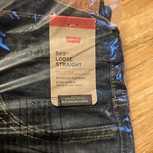 Brand new Levi’s 569 loose straight blue jeans